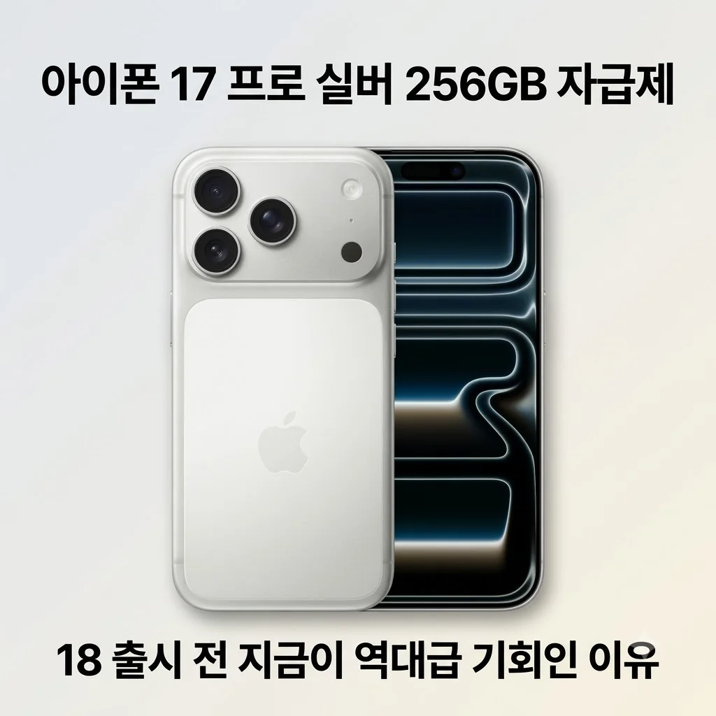 아이폰 17 프로 256GB 실버 자급제, 18 출시 전 지금이 역대급 기회인 이유