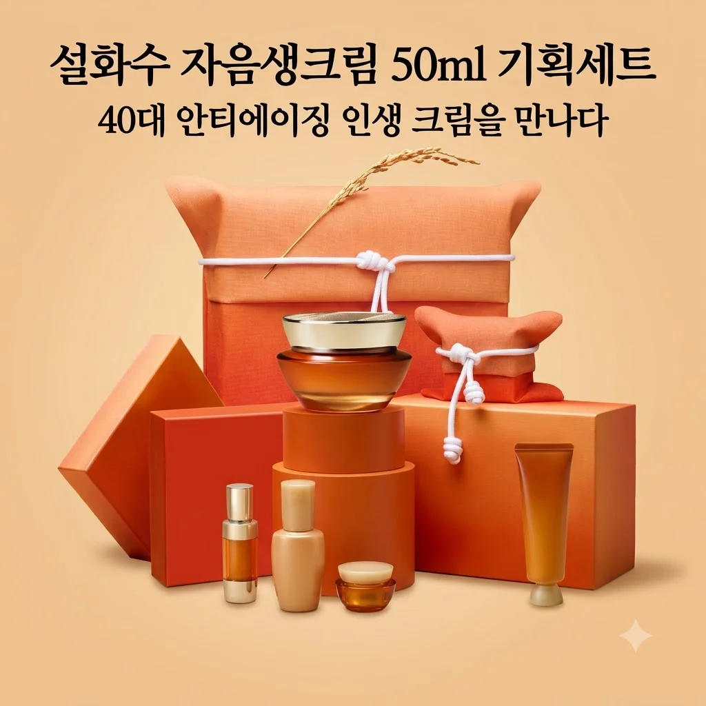 설화수 자음생크림 50ml 기획세트, 40대 안티에이징 인생 크림을 만나다
