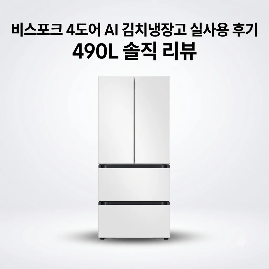삼성 비스포크 AI 김치냉장고 4도어 490L 1등급(RK70F49M1A) 실사용 후기