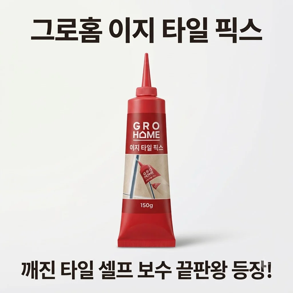 그로홈 이지 타일 픽스, 깨진 타일 셀프 보수 끝판왕 등장!