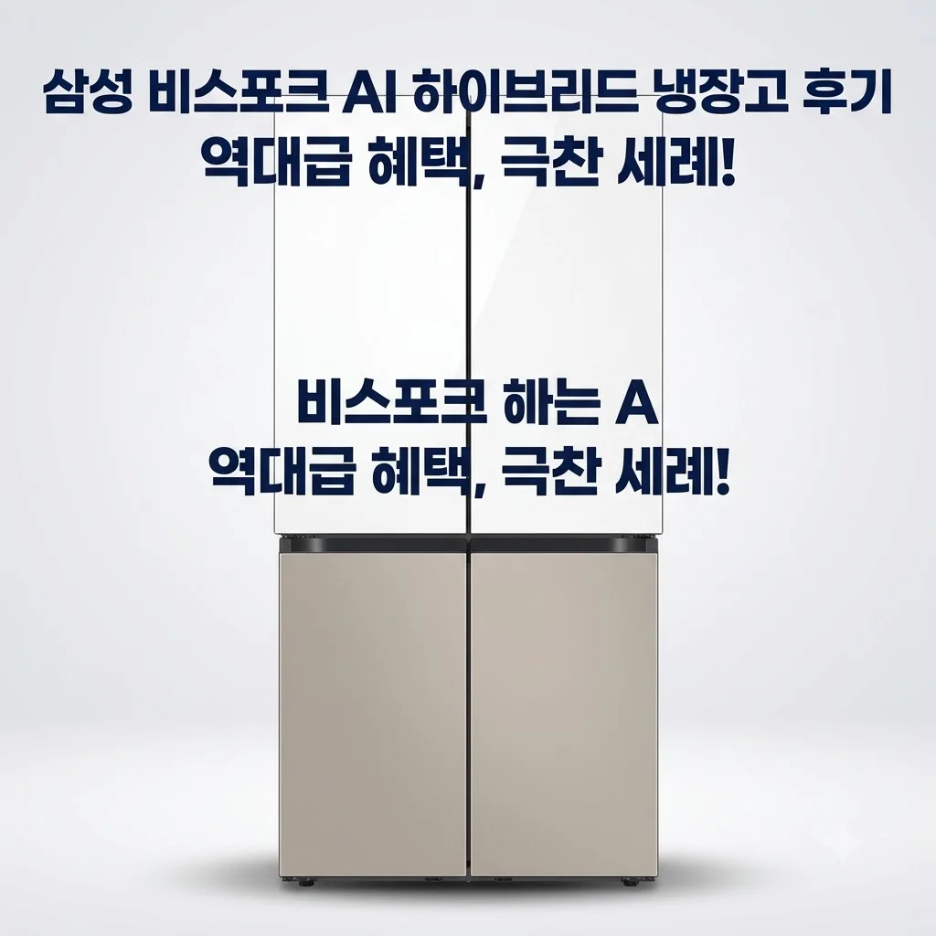 삼성 비스포크 AI 하이브리드 냉장고 900L 1등급(RM70F91R1ZG) 역대급 혜택 후기