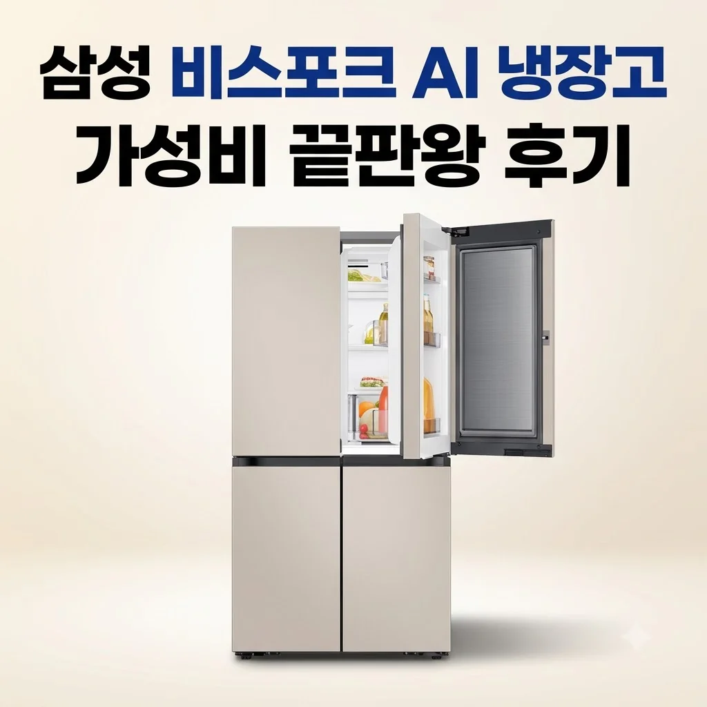 삼성 비스포크 AI 냉장고 4도어 902L RM70F90M1GD 가성비 끝판왕 후기