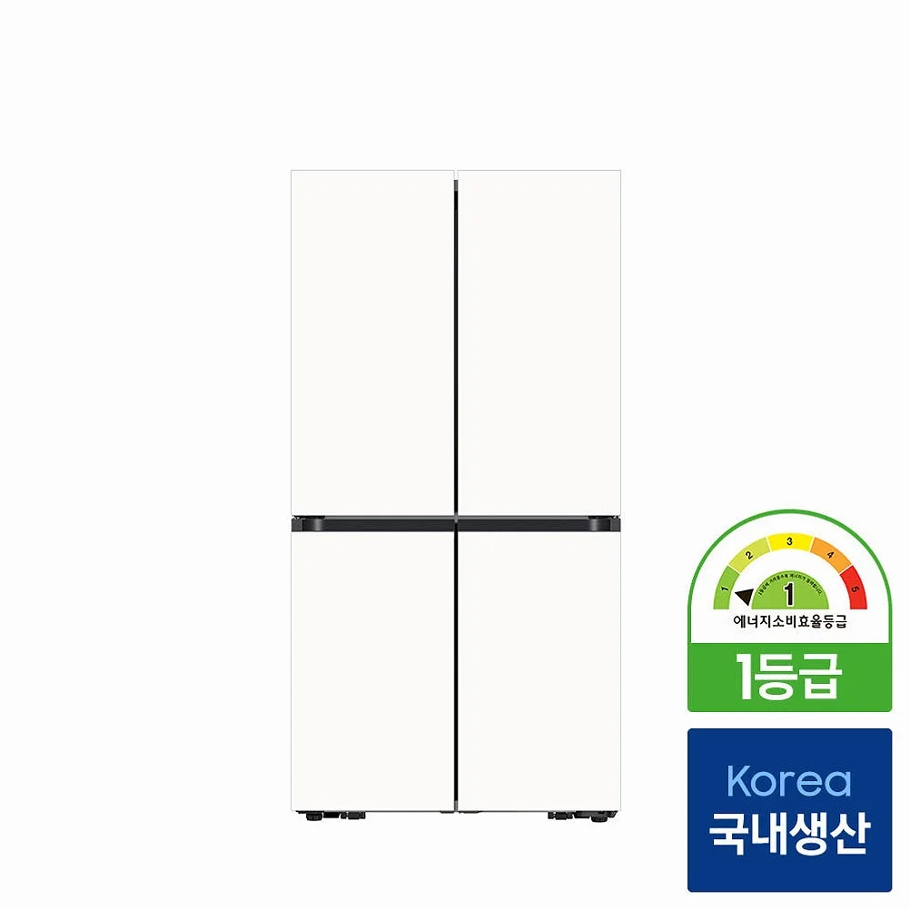 삼성 비스포크 AI 냉장고 4도어 902L 1등급 푸드쇼케이스 에센셜 화이트(RM70F90M1ZD) 상세 이미지 4
