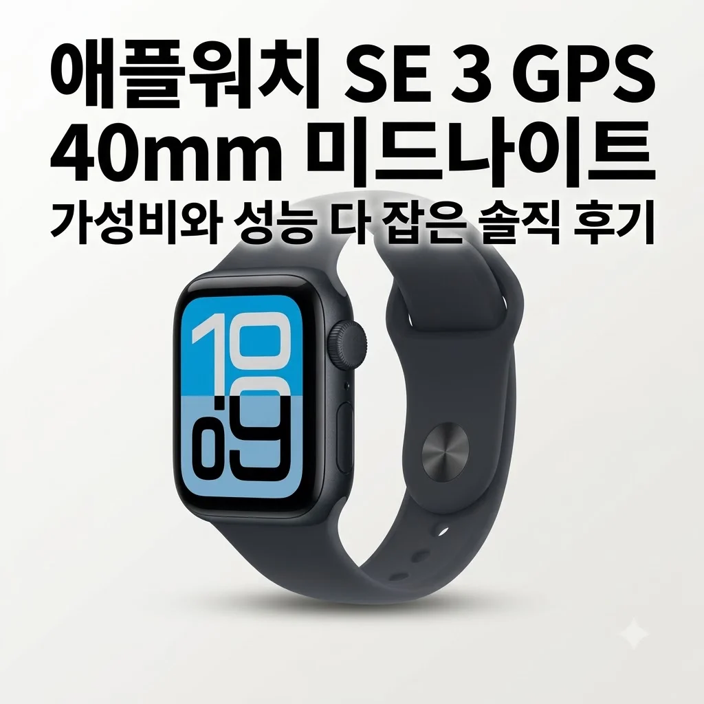 애플워치 SE 3 GPS 40mm 미드나이트, 가성비와 성능 다 잡은 솔직 후기