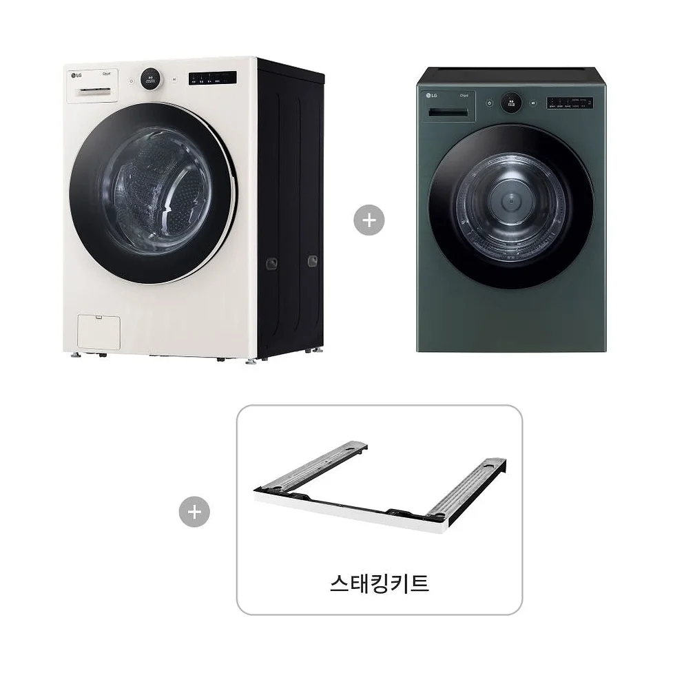 LG 트롬 오브제컬렉션 세탁기건조기 세트 + LG 스타일러 (FX24ENR-GNG + SC5GMR52S) 상세 이미지 2