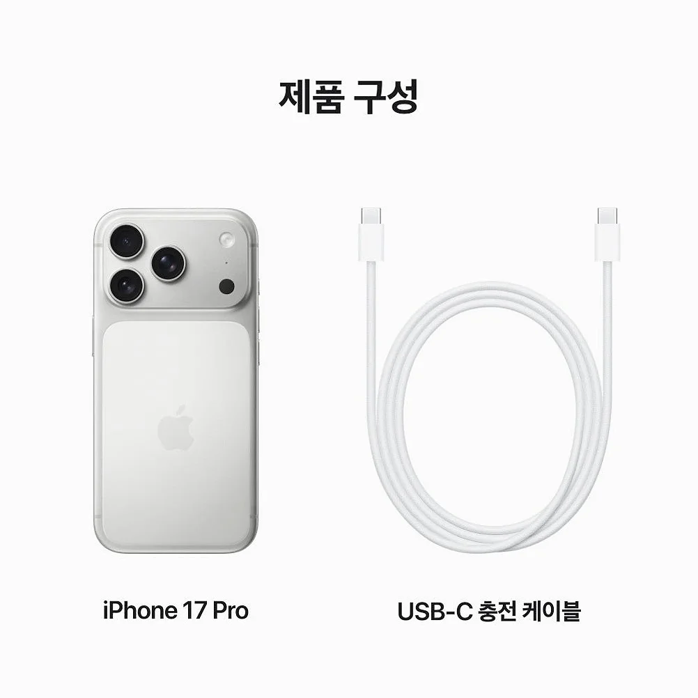 애플 아이폰 17 프로 자급제 512GB, 실버 상세 이미지 6