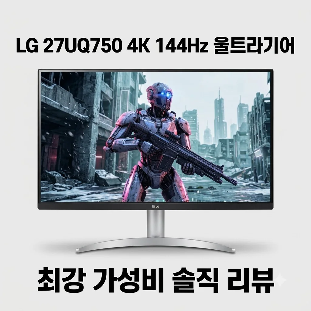 LG 27UQ750 4K 144Hz 울트라기어 모니터, 가성비 끝판왕인 이유 솔직 리뷰