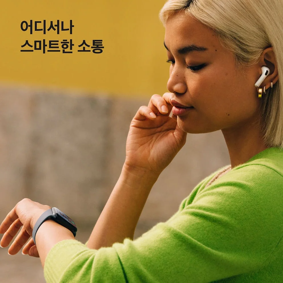 애플워치 SE 3 GPS 알루미늄 케이스 미드나이트, 40mm, 미드나이트 스포츠 밴드 (S/M) 상세 이미지 4