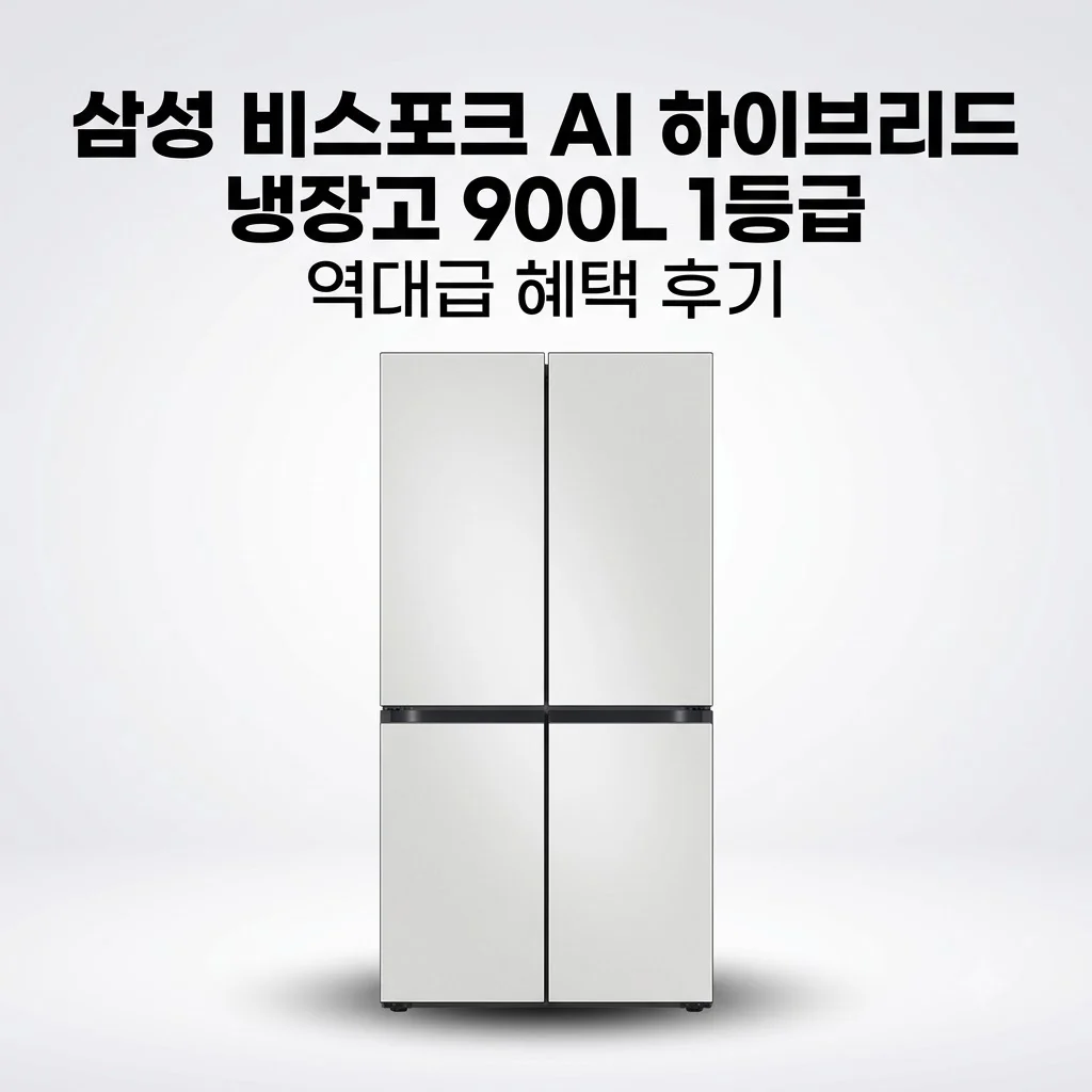 삼성 비스포크 AI 하이브리드 냉장고 900L 1등급 RM70F91R1A 역대급 혜택 후기