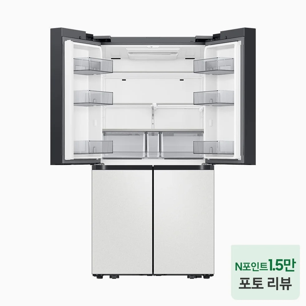 삼성 비스포크 AI 하이브리드 냉장고 900L 1등급 UV탈취 코타 화이트(RM70F91R1A) 상세 이미지 5