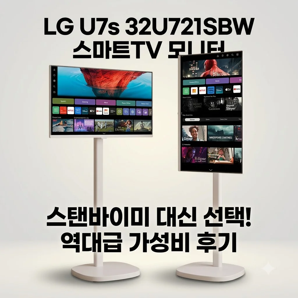 LG U7s 32U721SBW 스마트TV 모니터 스탠바이미 대신 선택한 역대급 가성비 후기