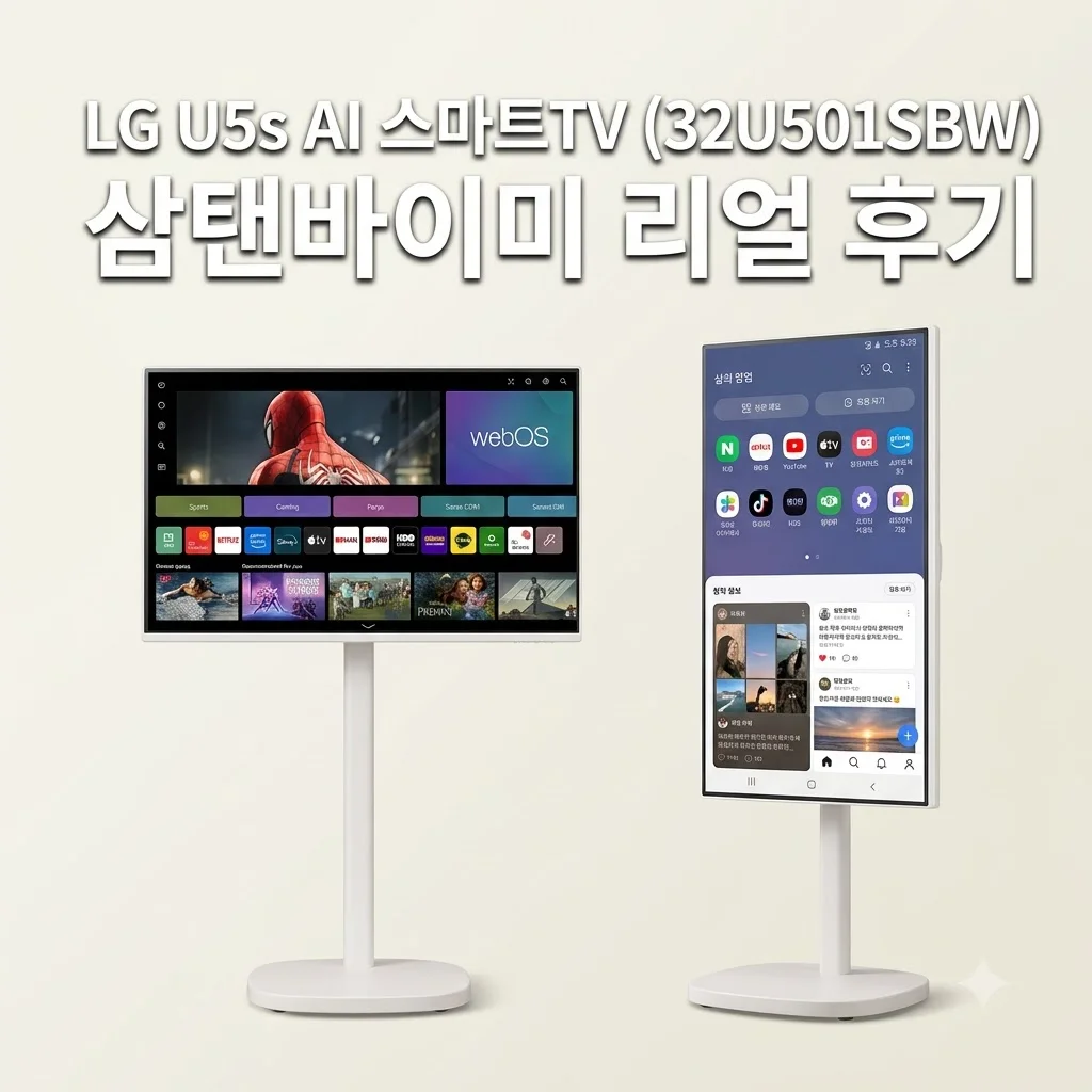 LG U5s AI 스마트TV 32U501SBW 삼탠바이미 삶의 질 상승 후기