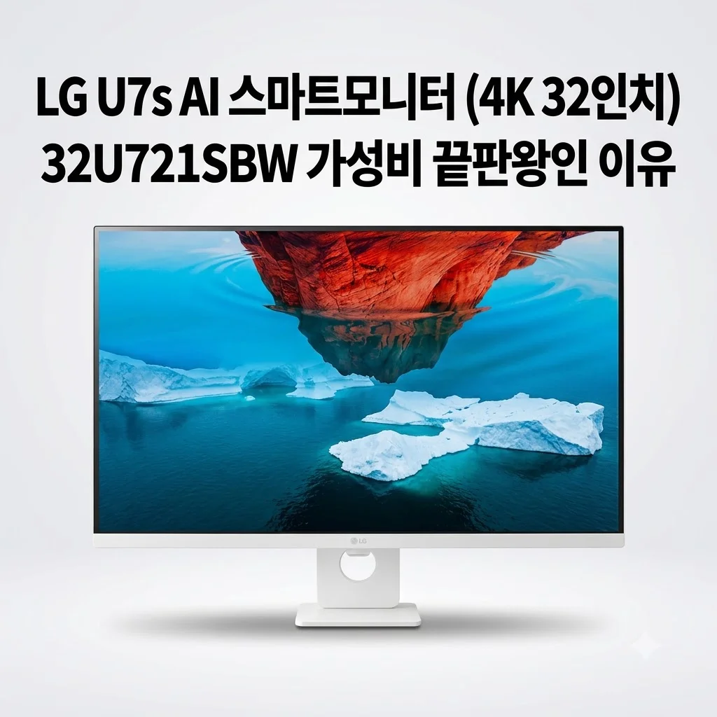 LG U7s AI 스마트모니터 32U721SBW 4K 32인치, 가성비 끝판왕인 이유