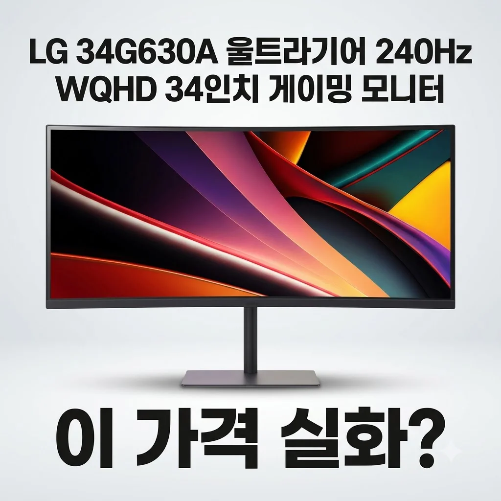 LG 34G630A 울트라기어 240Hz WQHD 34인치 게이밍 모니터, 이 가격 실화?
