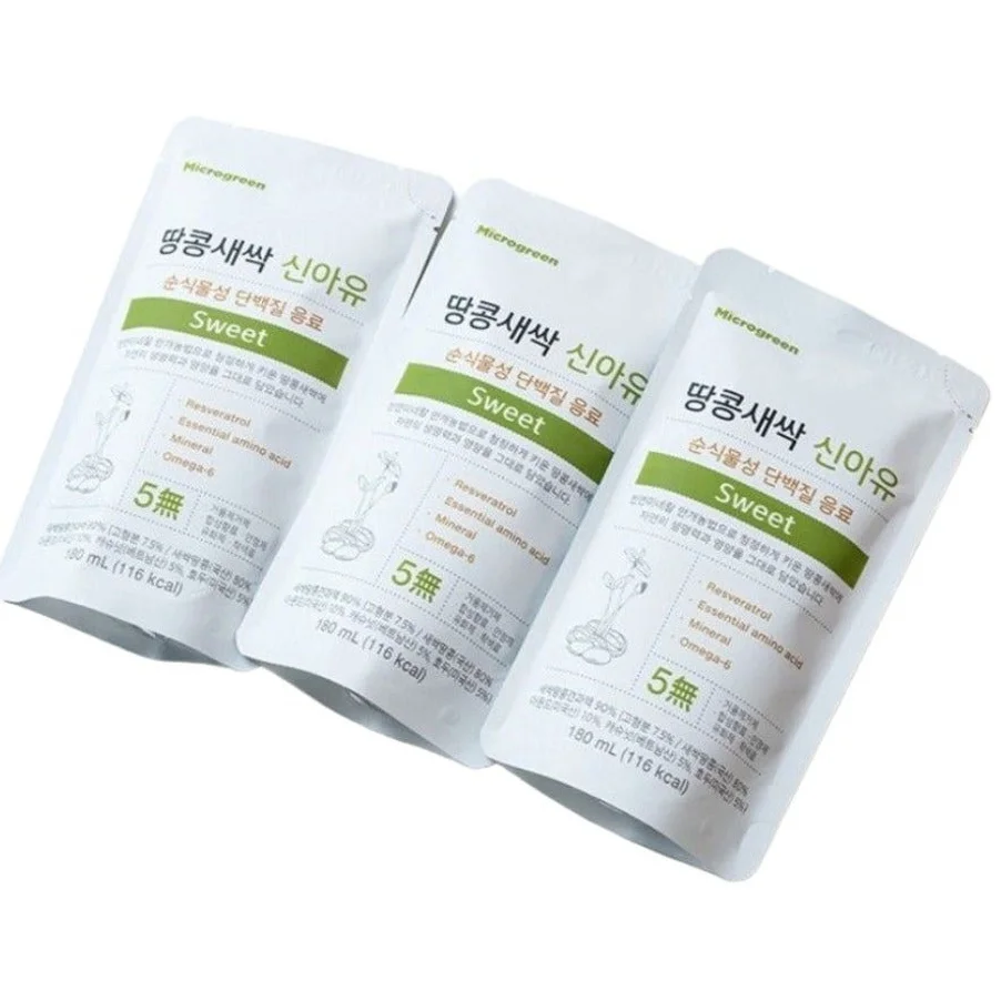 신아유 땅콩새싹두유 스위트 식물성 단백질 두유 180ml, 30개 [원산지:국산] 상세 이미지 2