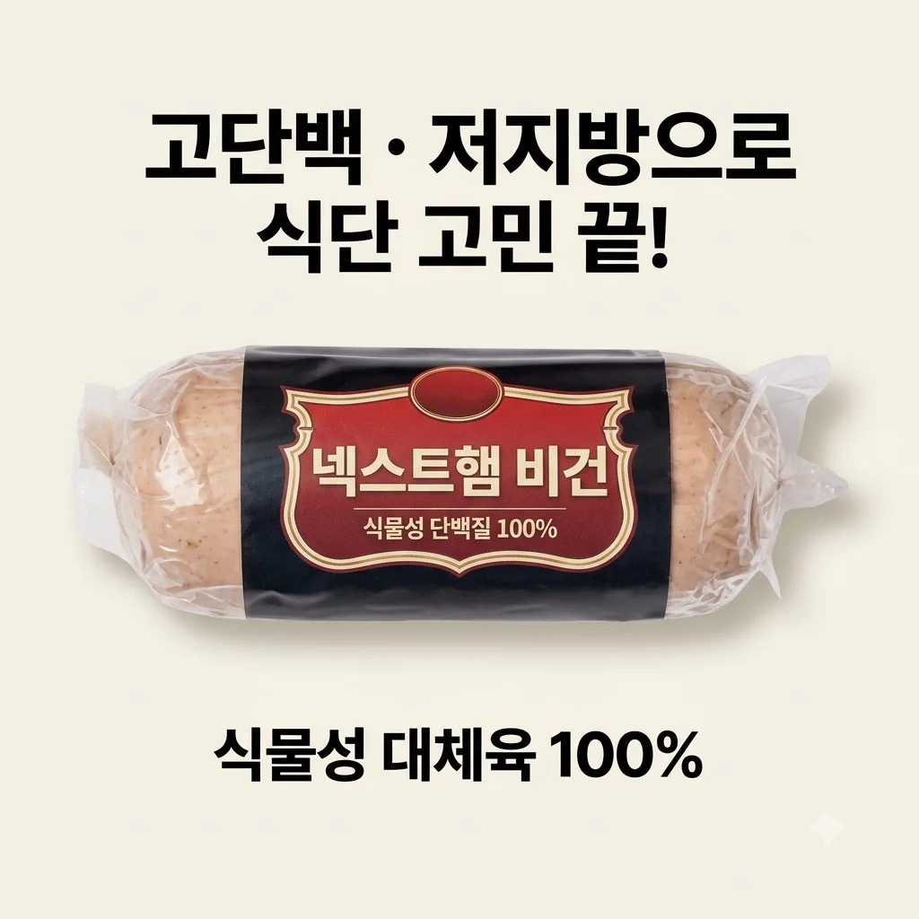 넥스트햄 비건햄 식물성 단백질, 고단백 저지방 대체육으로 식단 고민 해결