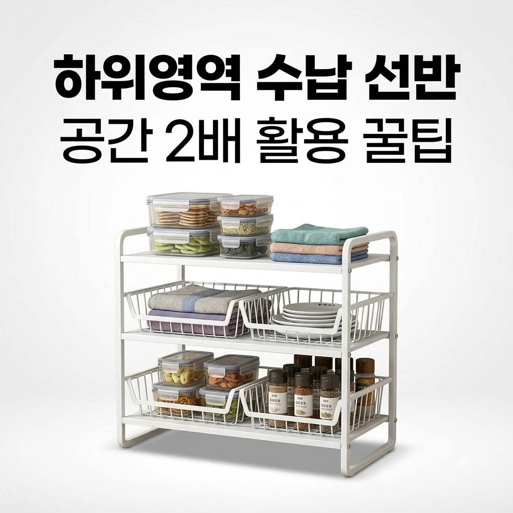 하위영역 수납 선반, 좁은 공간 2배로 넓히는 비밀 수납 꿀팁