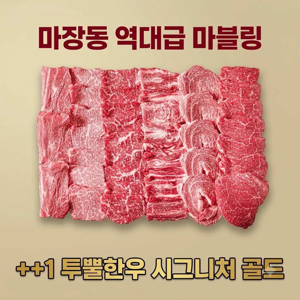 ++1 투뿔한우 선물세트 시그니처 골드, 마장동에서 온 역대급 마블링의 비밀