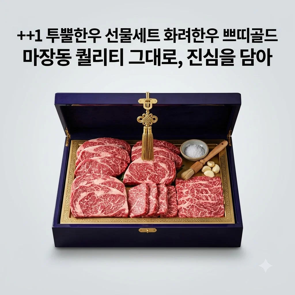 ++1 투뿔한우 선물세트 화려한우 쁘띠골드, 마장동 퀄리티 그대로 전하는 진심
