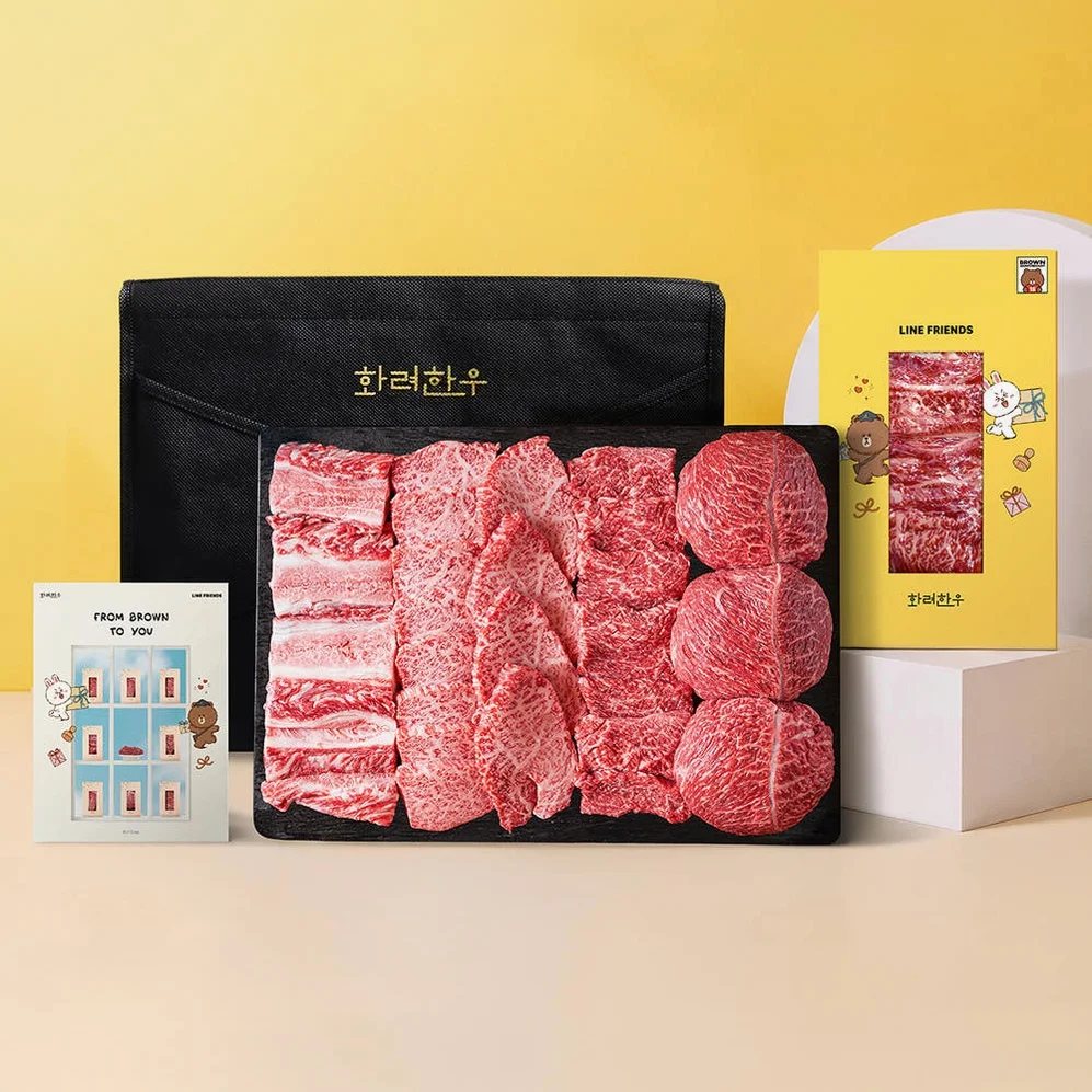 ++1 마장동 투뿔한우 클래식라인 [라인프렌즈 에디션] 800g [원산지:국산] 상세 이미지 8