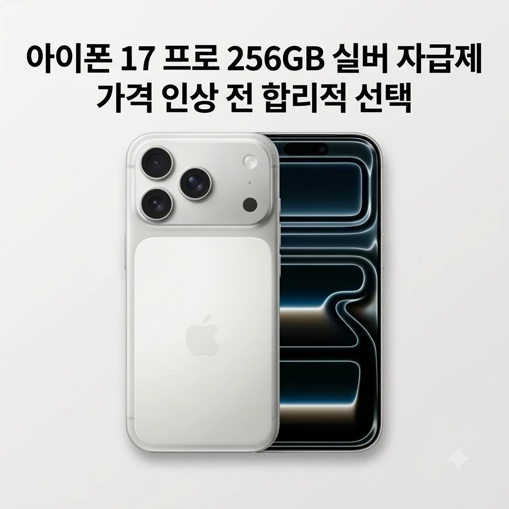 아이폰 17 프로 256GB 실버 자급제, 가격 인상 전 합리적 선택