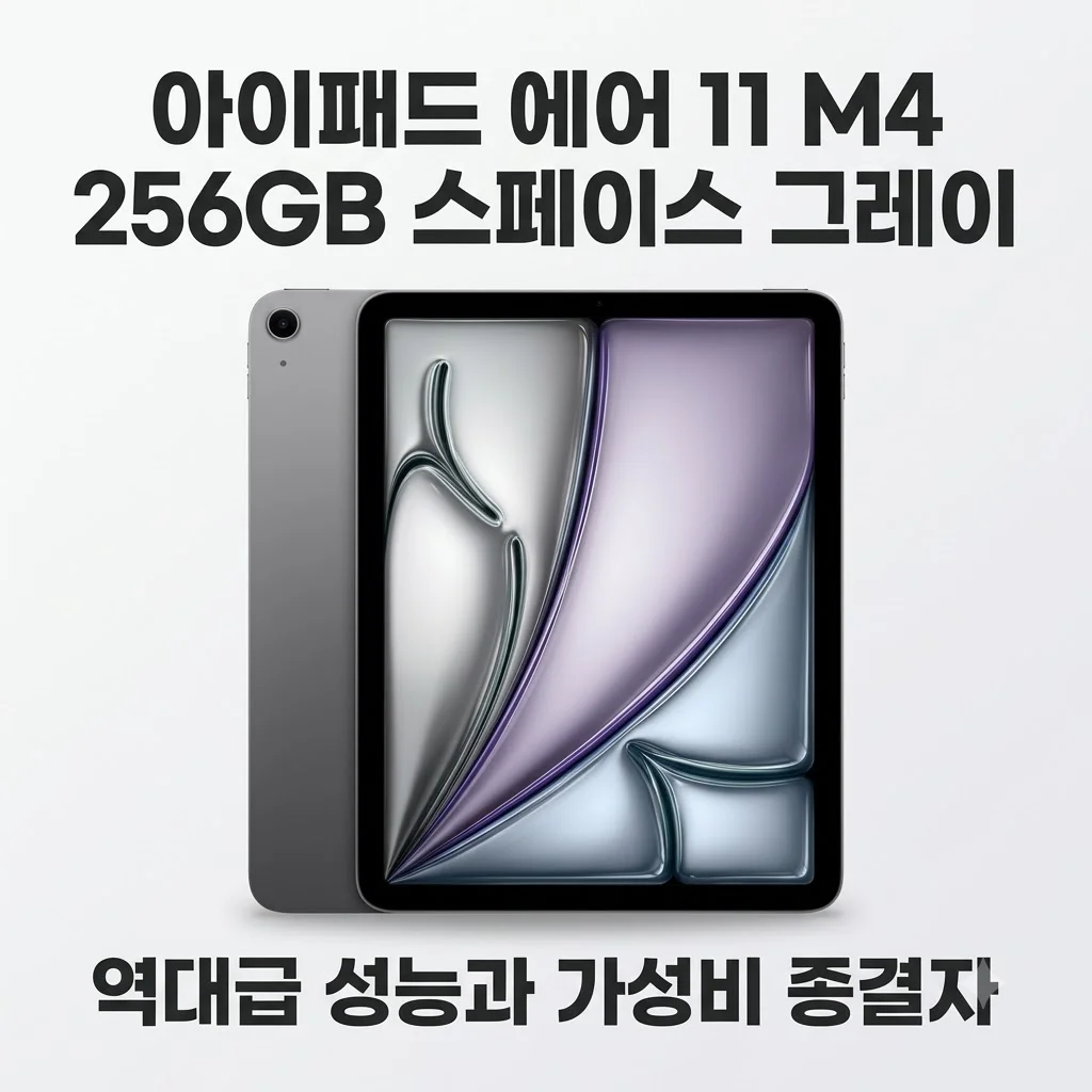 아이패드 에어 11 M4 256GB 스페이스 그레이, 역대급 성능과 가성비 종결자