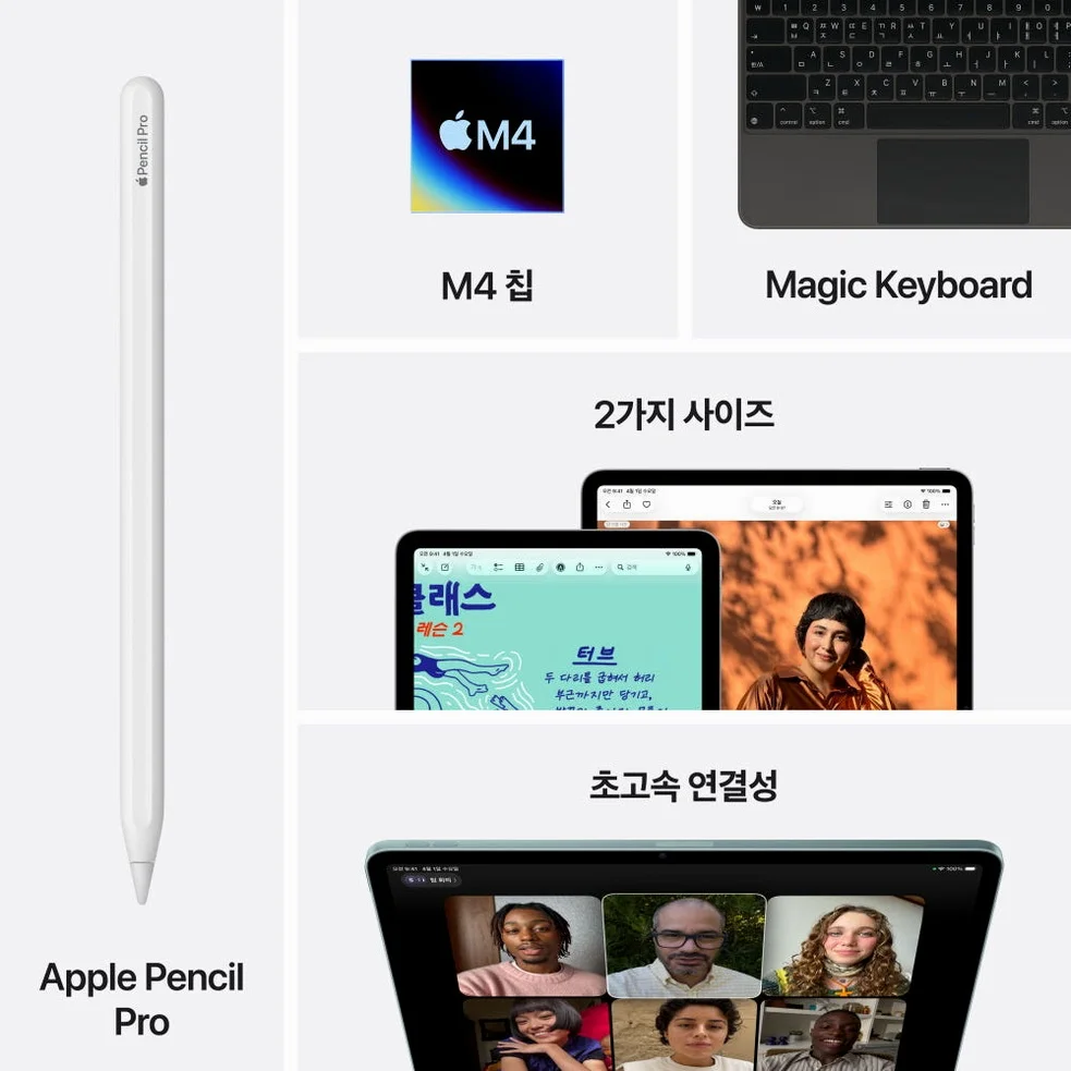 애플 아이패드 에어 11 M4 WiFi 스페이스 그레이, 256GB, WiFi전용 상세 이미지 1