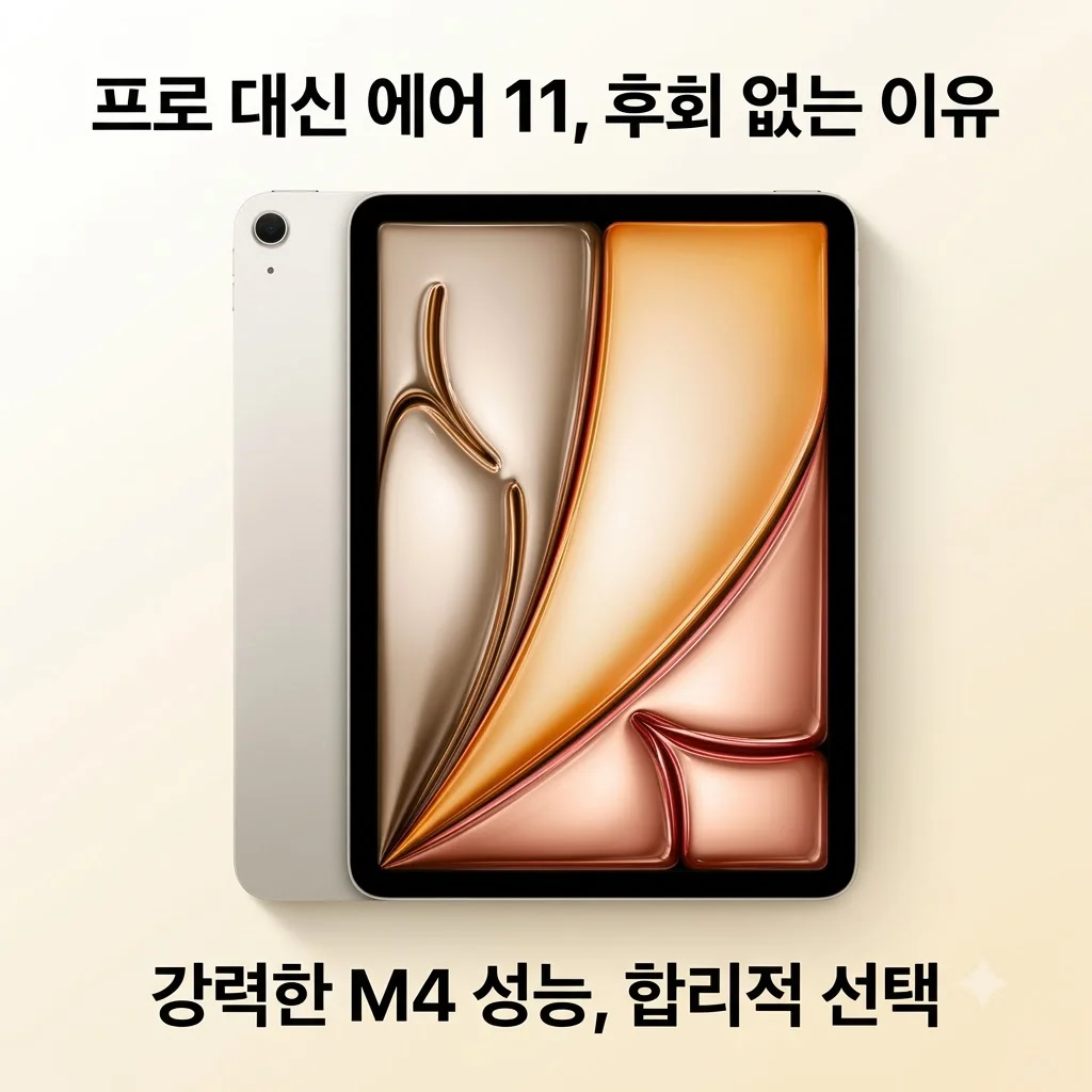 아이패드 에어 11 M4 256GB 스타라이트, 프로 대신 선택해도 후회 없는 이유