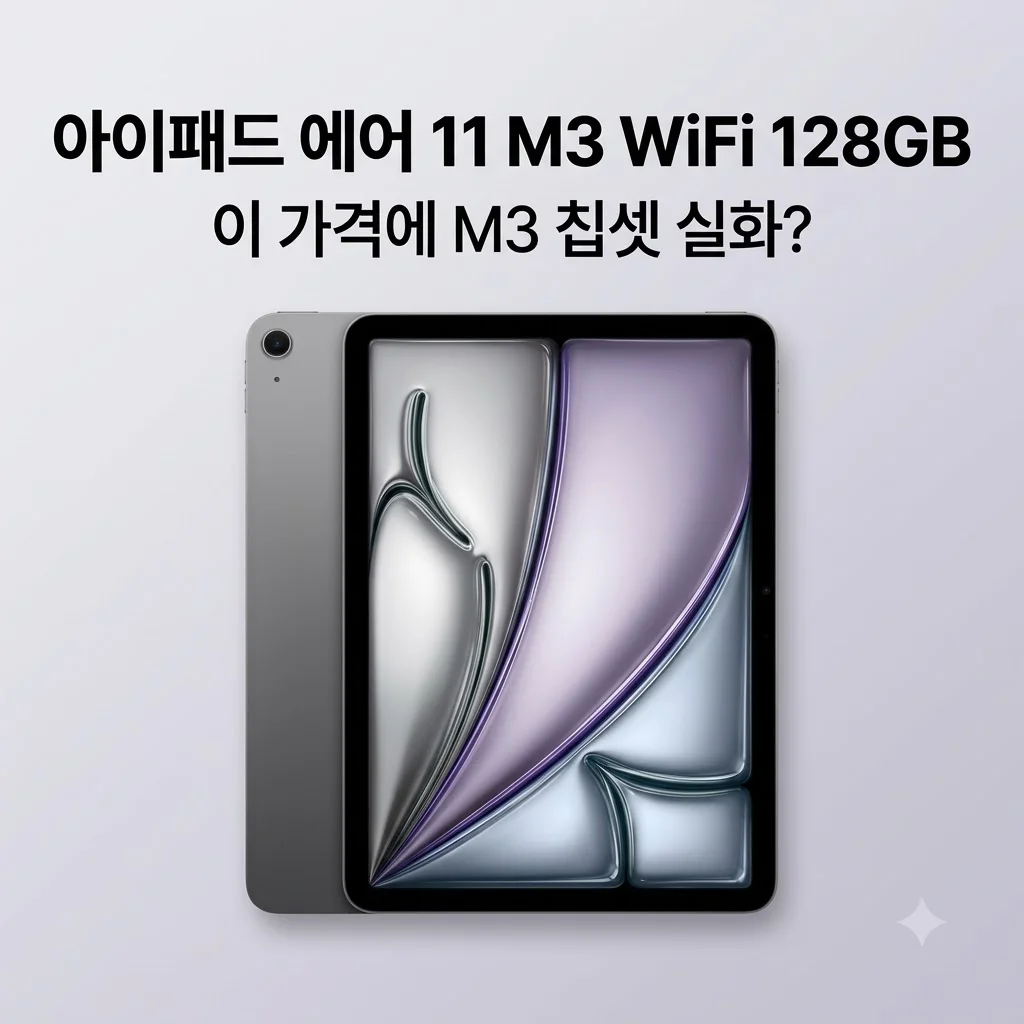 아이패드 에어 11 M3 WiFi 128GB, 이 가격에 M3 칩셋 실화?