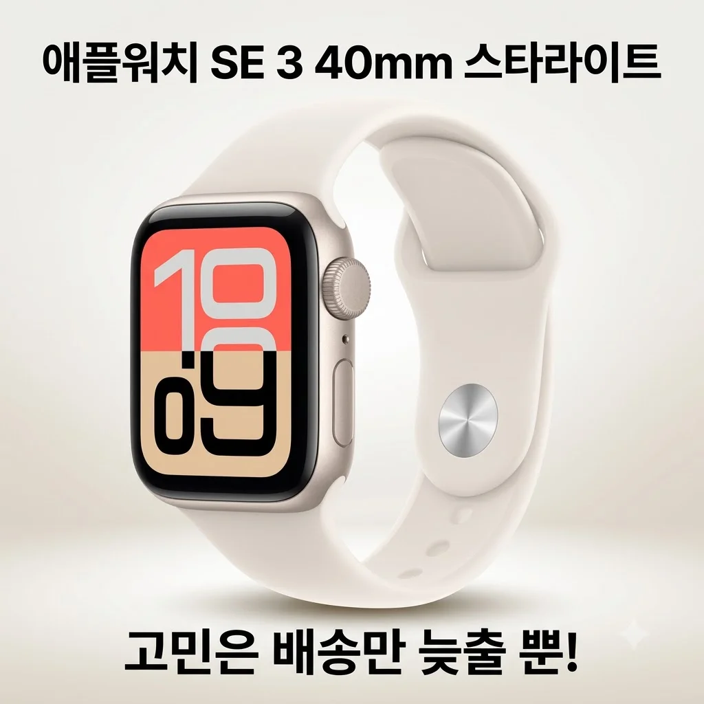 애플워치 SE 3 40mm 스타라이트, 고민은 배송만 늦출 뿐! 실사용 후기