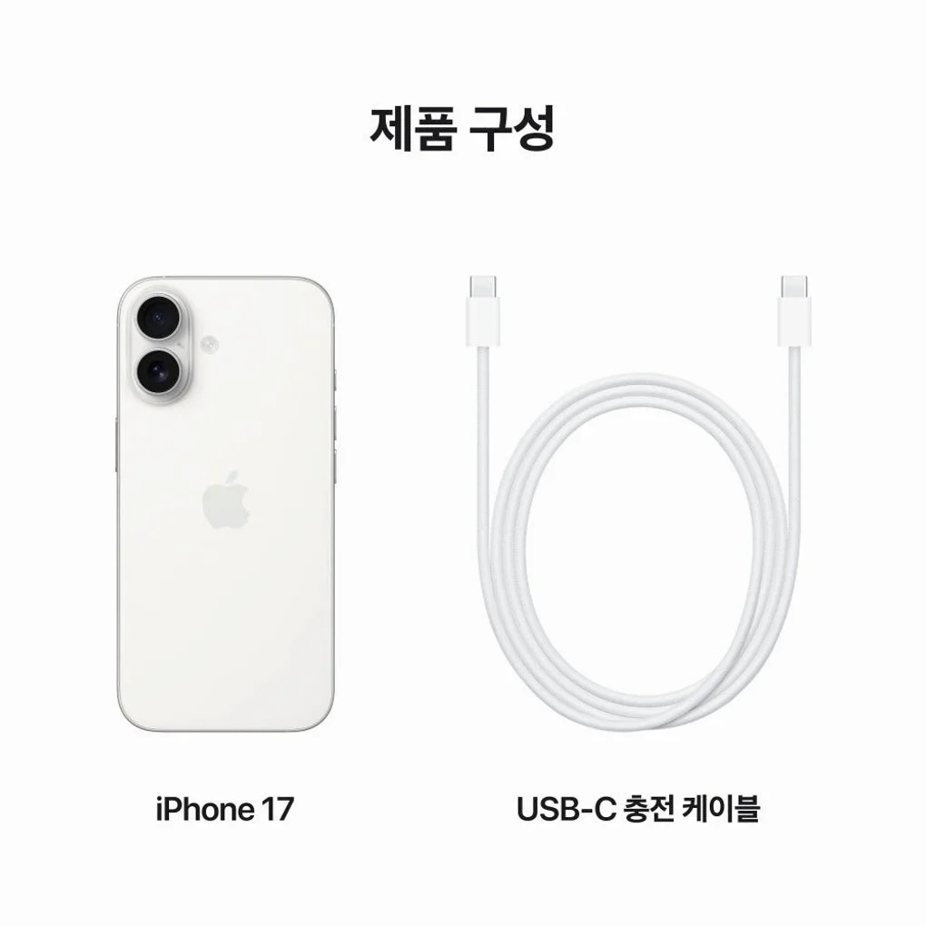 애플 아이폰 17 자급제 256GB, 화이트 상세 이미지 8