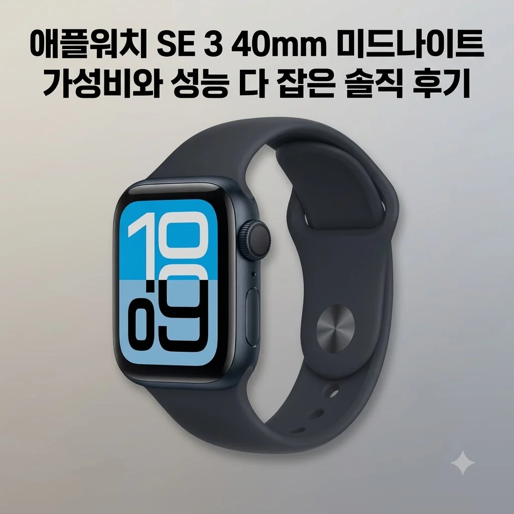 애플워치 SE 3 40mm 미드나이트, 가성비와 성능 다 잡은 솔직 후기