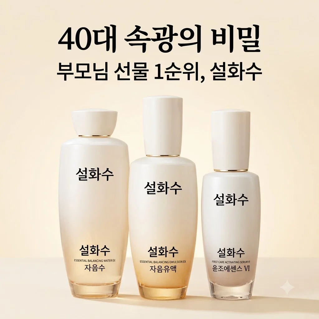 설화수 윤조 3종 기획세트 40대 속광의 비밀, 부모님 선물 1순위인 이유