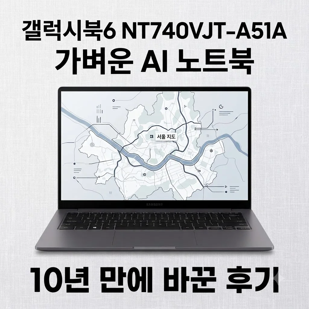 갤럭시북6 NT740VJT-A51A 가벼운 AI 노트북 10년 만에 바꾼 후기