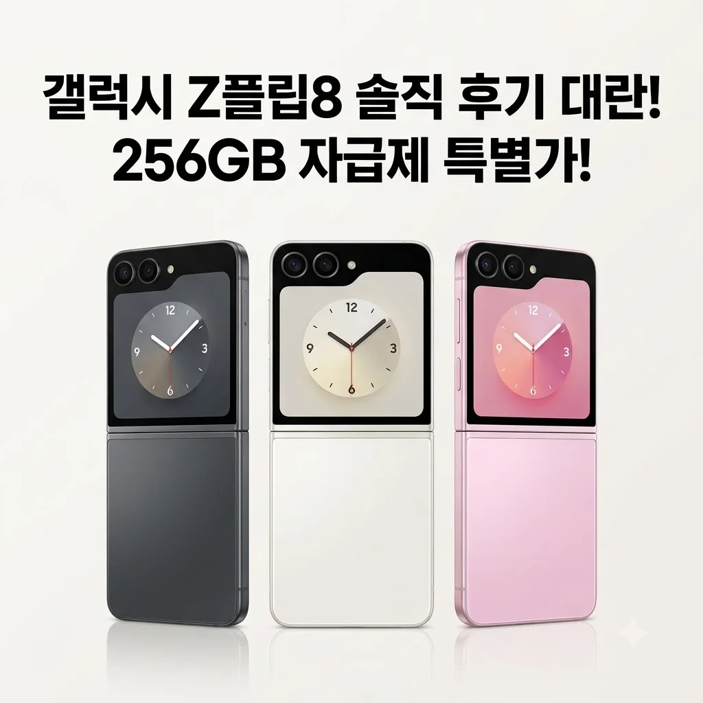 삼성 공식 갤럭시 Z플립8 256GB 자급제 솔직 후기 대란