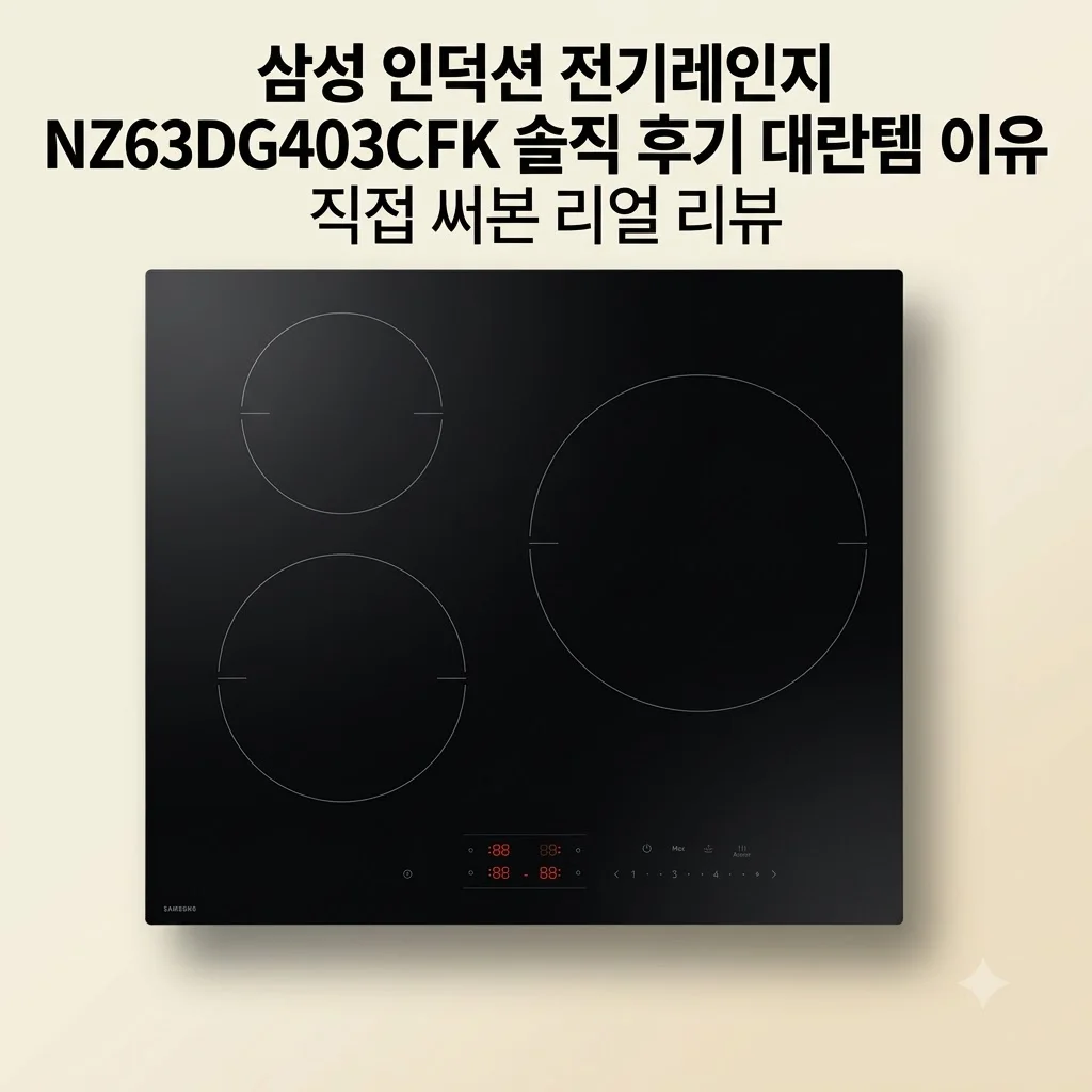 삼성 인덕션 전기레인지 NZ63DG403CFK 솔직 후기 대란템 이유