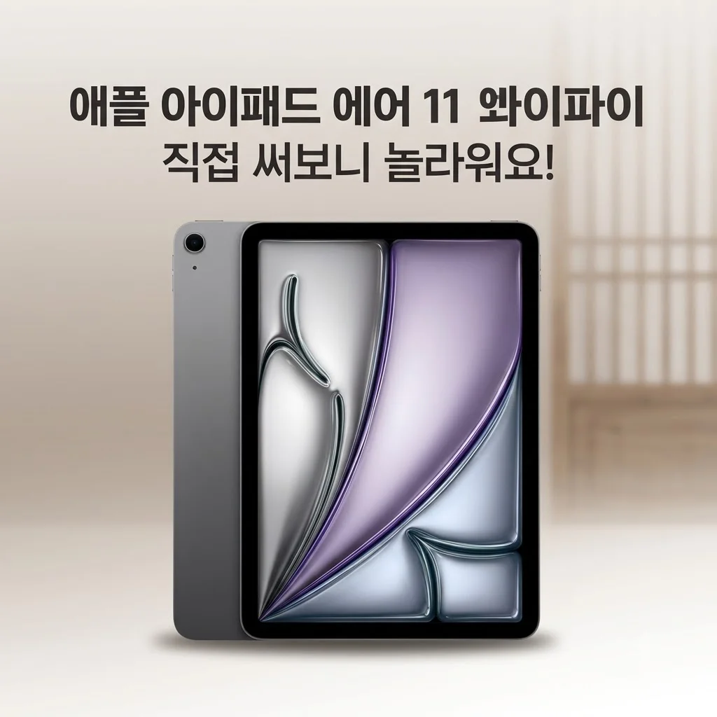 애플 아이패드 에어 11 M3 WiFi, 직접 써보니 놀라워요