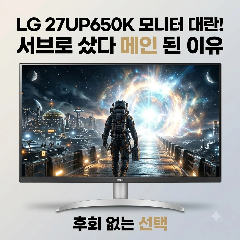 LG 27UP650K 모니터 대란! 서브로 샀다 메인 된 이유