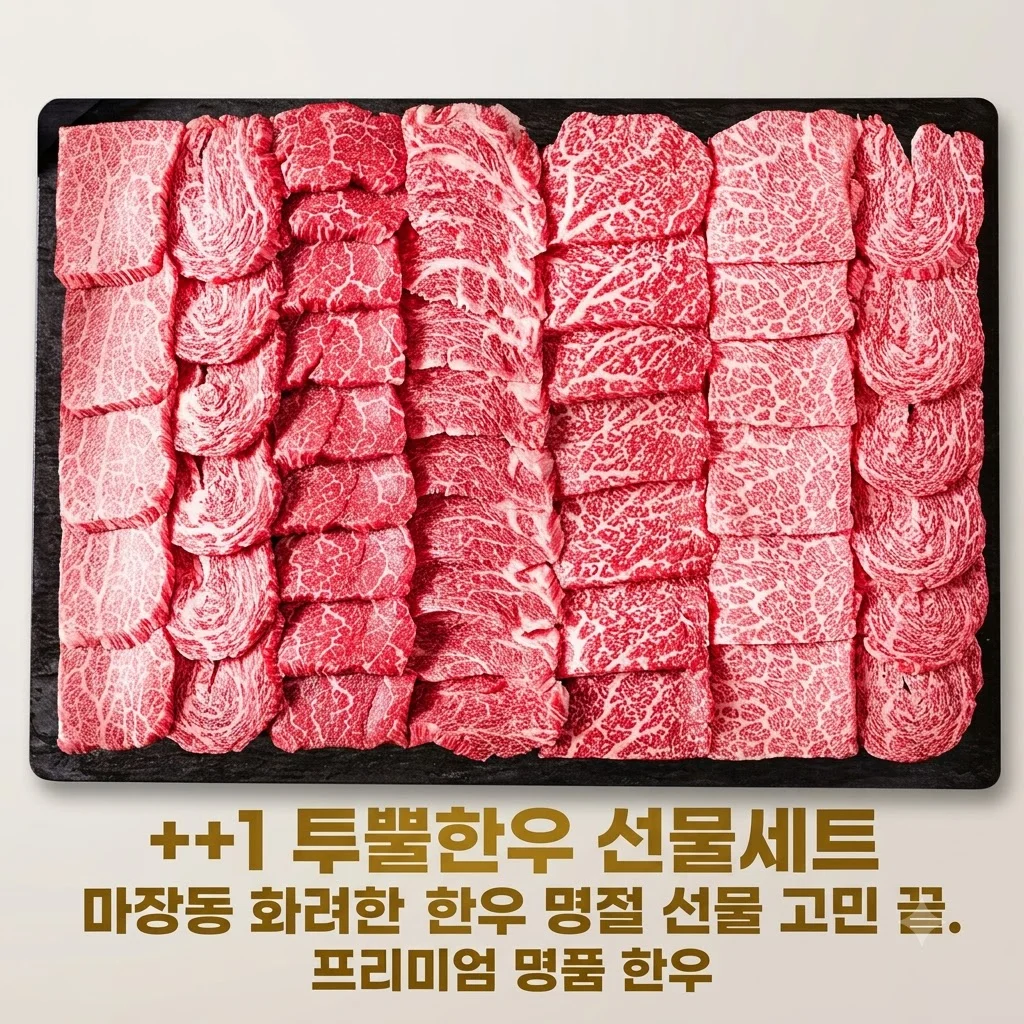 ++1 투뿔한우 선물세트 마장동 화려한우 명절 선물 고민 끝