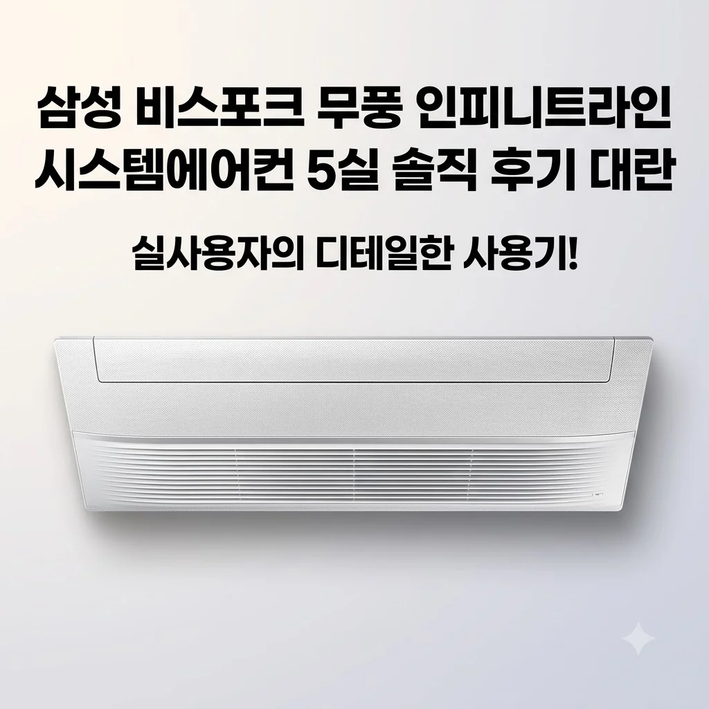 삼성 비스포크 무풍 인피니트라인 시스템에어컨 5실 솔직 후기 대란