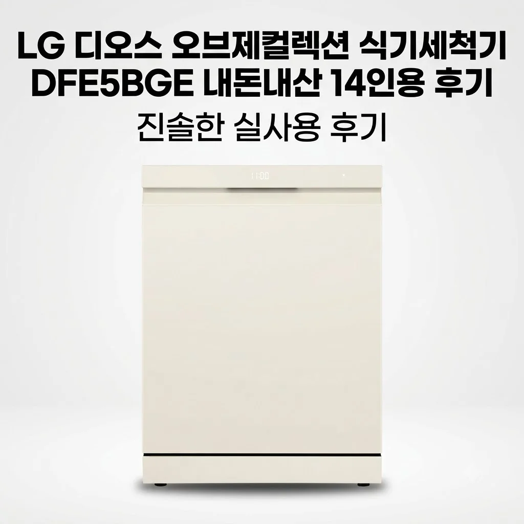 LG 디오스 오브제컬렉션 식기세척기 DFE5BGE 내돈내산 14인용 후기
