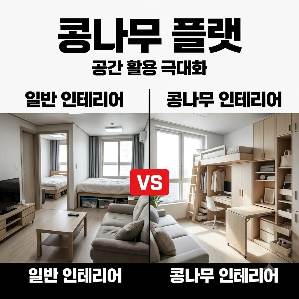 콩나무 플랫 인테리어 가이드: 공간을 넓어 보이게 만드는 비결