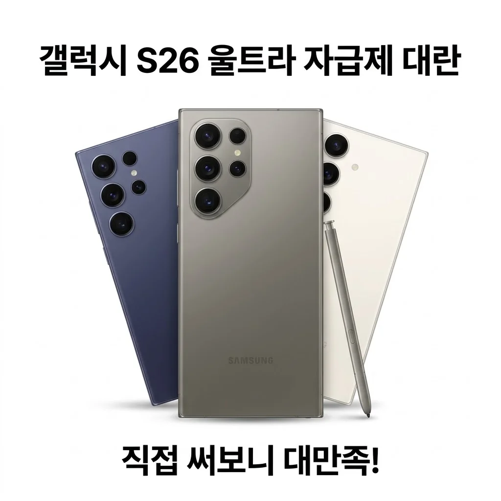 갤럭시 S26 울트라 자급제 대란, 직접 써보니 대만족