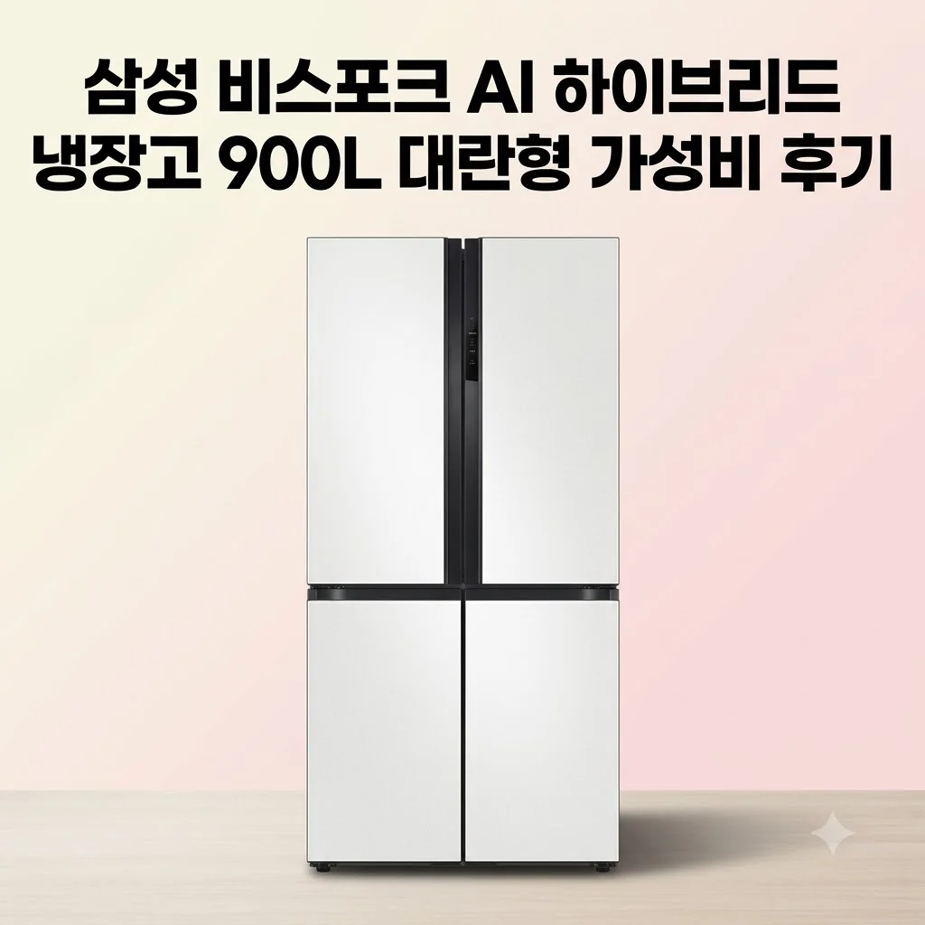 삼성 비스포크 AI 하이브리드 냉장고 900L 대란형 가성비 후기