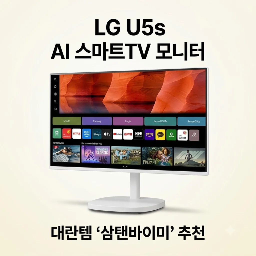 LG U5s AI 스마트TV 모니터 스윙 라이트 대란템 삼탠바이미 추천