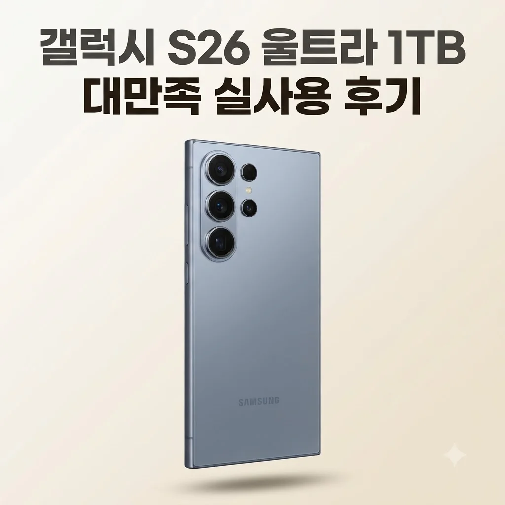 갤럭시 S26 울트라 1TB 자급제 실사용 후기 대만족