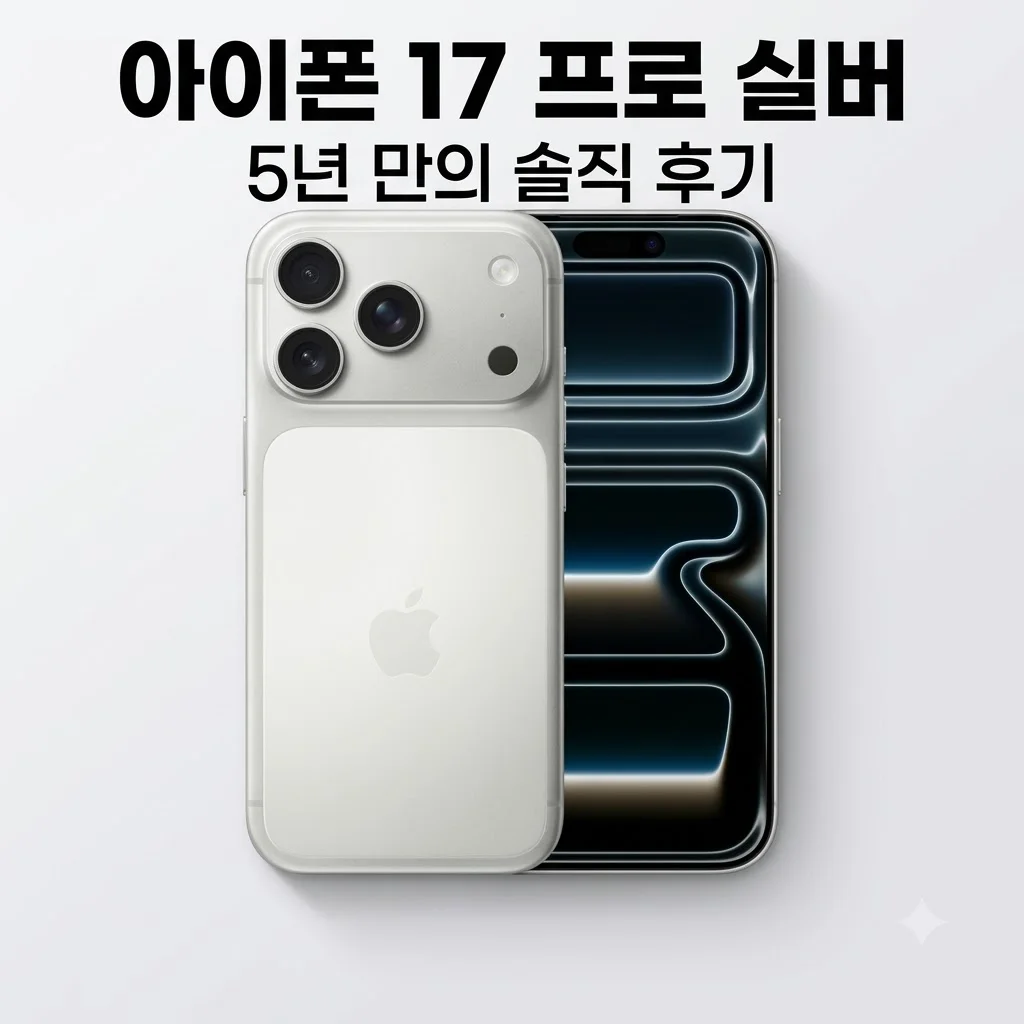 애플 아이폰 17 프로 자급제 256GB 실버 5년 만에 바꾼 솔직 후기