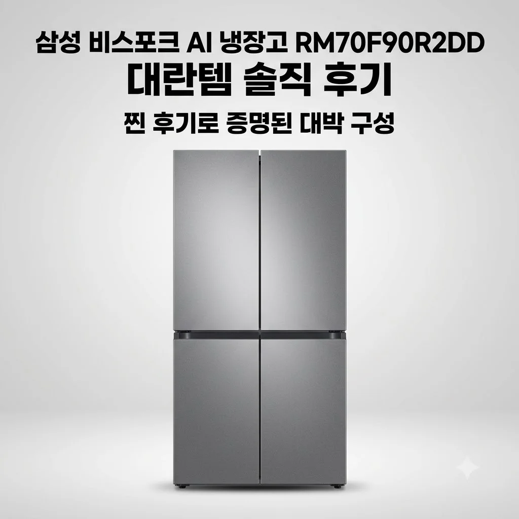 삼성 비스포크 AI 냉장고 RM70F90R2DD 대란템 솔직 후기