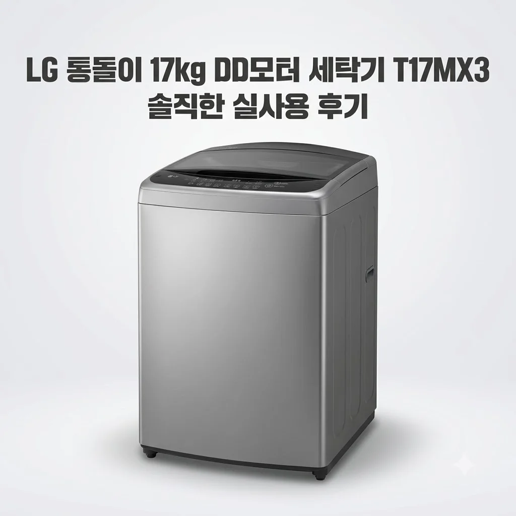 LG 통돌이 17kg DD모터 세탁기 T17MX3 솔직한 실사용 후기