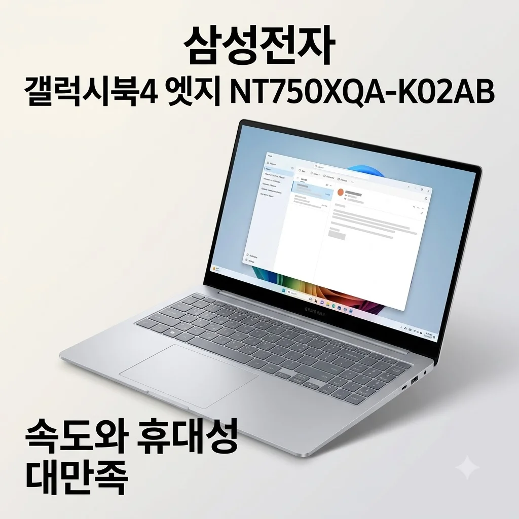 삼성전자 갤럭시북4 엣지 NT750XQA-K02AB 속도와 휴대성 대만족